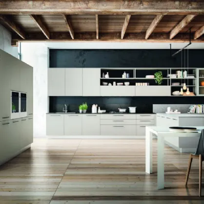Cucina Moderna Energy-Plana-Sky comp 16 in Grigio Perla opaco di Lyons Cucine