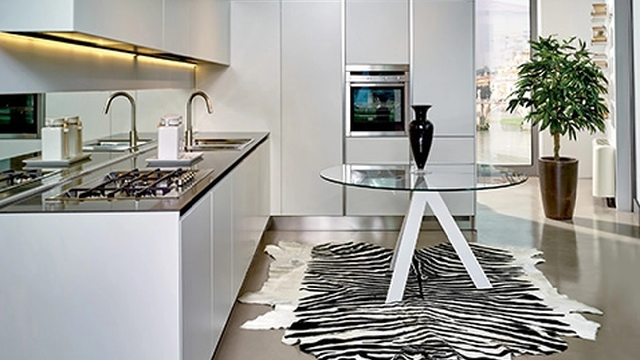 Tappeto in pelle stampata Zebra di Sitap