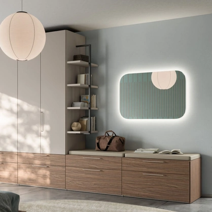 Armadio con anta battente Liscia M 32 36 di Orme