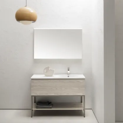 Mobile Bagno da appoggio in nobilitato effetto legno B-GO BG028 di Compab