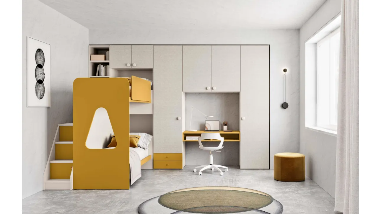 Cameretta a soppalco Next 19 di Corazzin