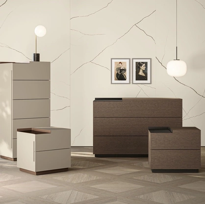 Gruppo Notte City in legno o laccato opaco di Morassutti