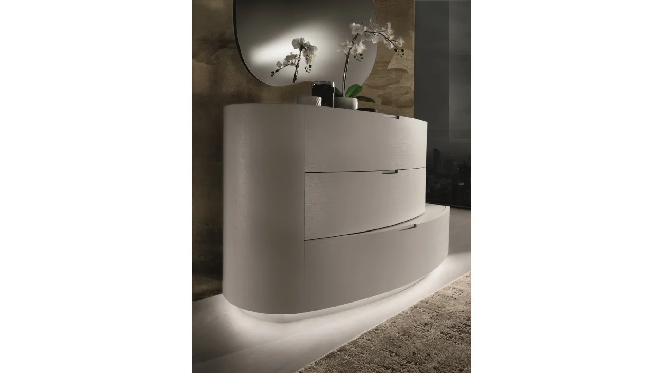 Comò Dolcevita in Frassino Grey di Euro Design