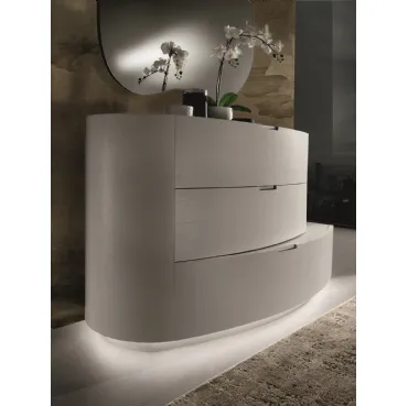 Comò Dolcevita in Frassino Grey di Euro Design