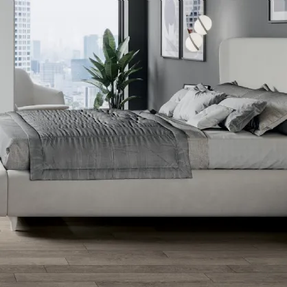 Comodino laccato Bianco Wind di Euro Design