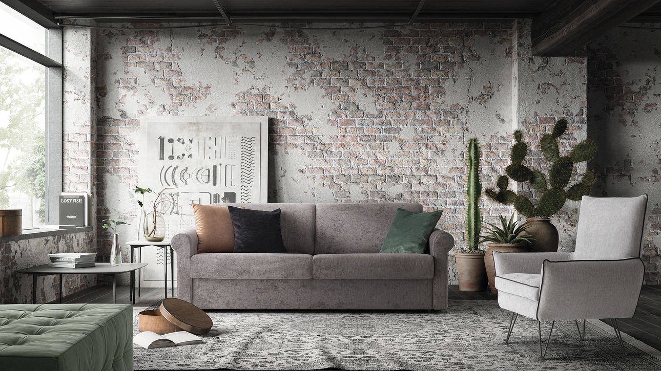 Divano letto lineare Lady di Confort Line