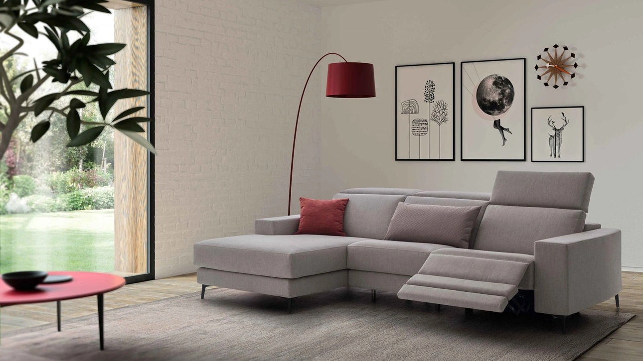 Divano relax con penisola Max di Confort Line