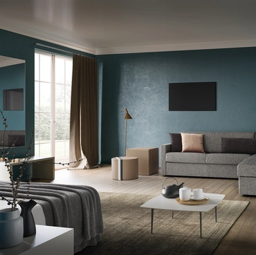 Divano letto con penisola contenitore Park di Confort Line