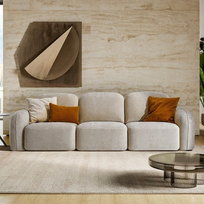 Divano lineare con sedute allungabili Susa di Le Comfort