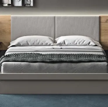 Letto moderno con testiera Air di Cinquepuntozero