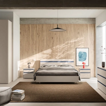 Letto con testiera Elga Night 04 di Orme