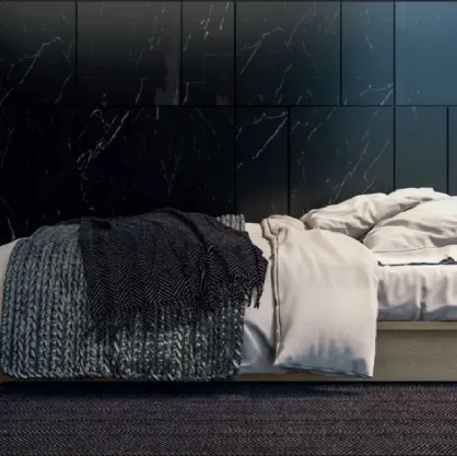 Letto sommier Essential in legno di rovere di Fratelli Mirandola