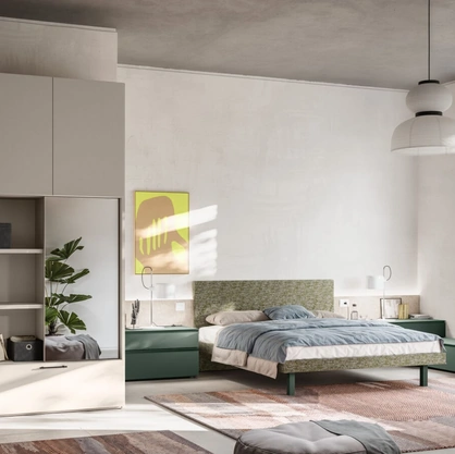 Letto con testiera imbottita Gap Night 16 di Orme