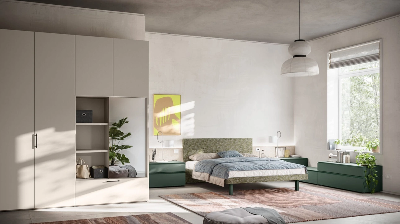 Letto con testiera imbottita Gap Night 16 di Orme