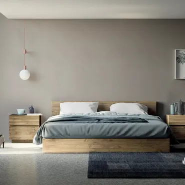 Letto Master 1695 in legno di abete con box contenitore di Fratelli Mirandola