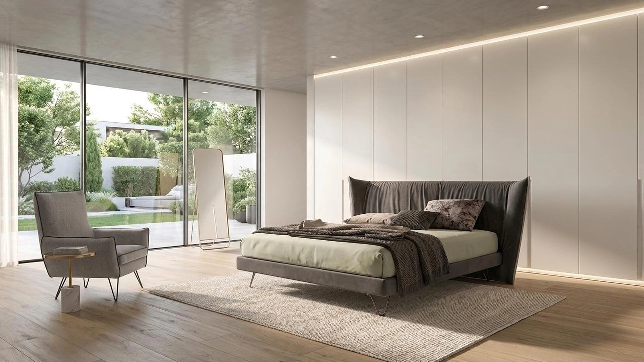 Letto con testiera avvolgente Volo di Confort Line