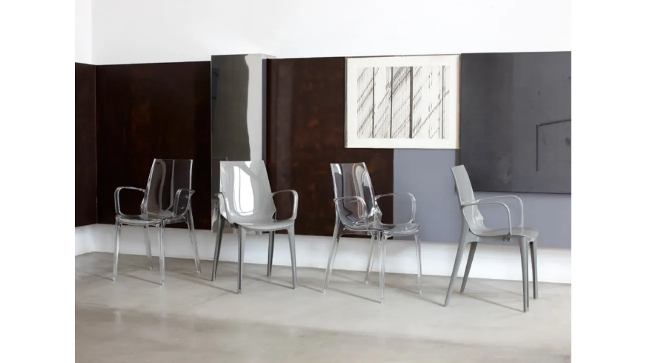 Sedia impilabile in policarbonato Vanity di Scab Design