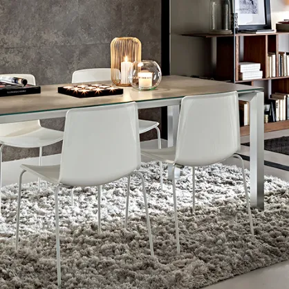 Tavolo moderno allungabile in laminato Luca di La Primavera