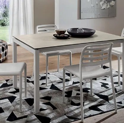 Tavolo allungabile con piano in laminato Luigi di La Primavera