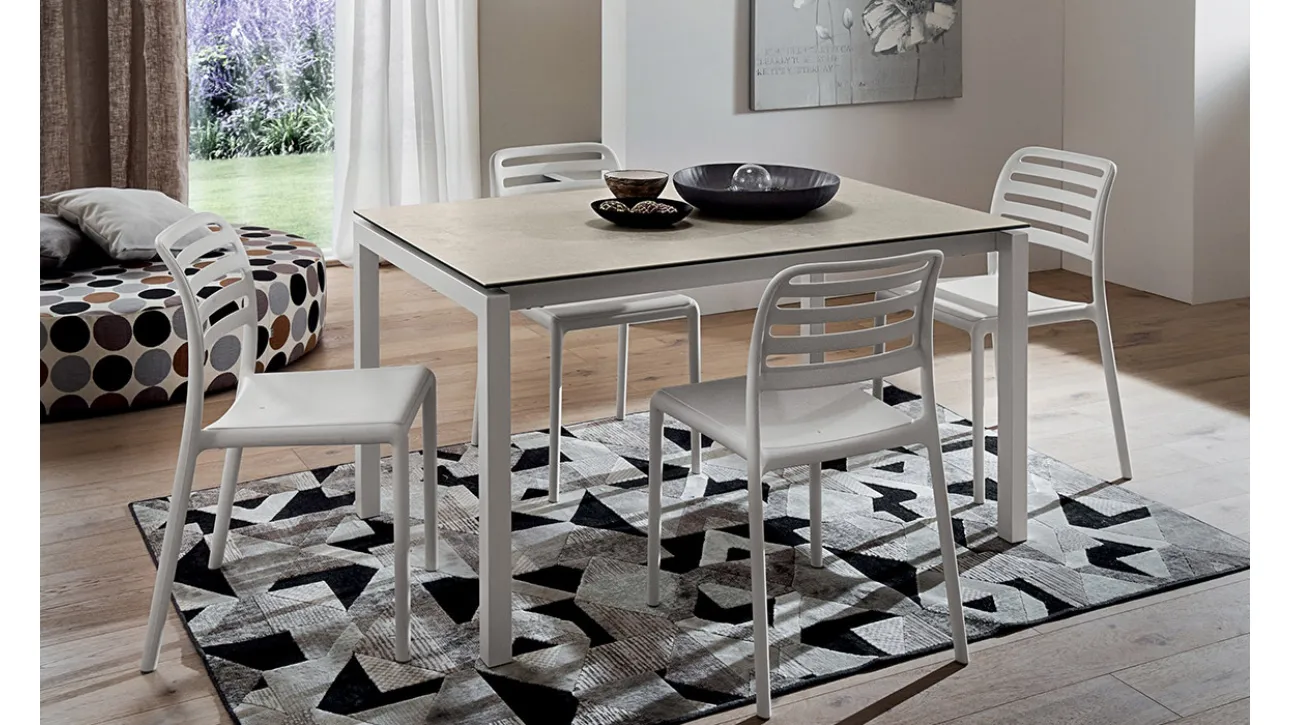 Tavolo allungabile con piano in laminato Luigi di La Primavera