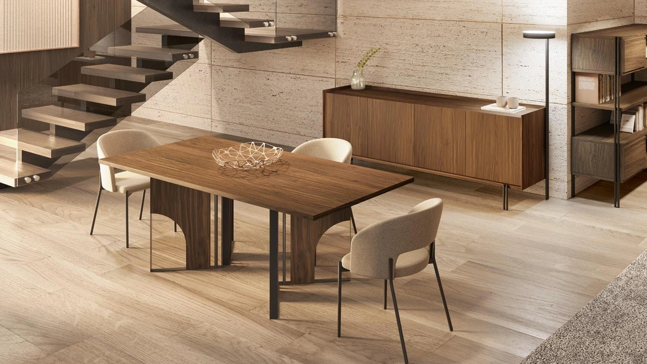 Tavolo Nexus Noce Canaletto di Pizzolato