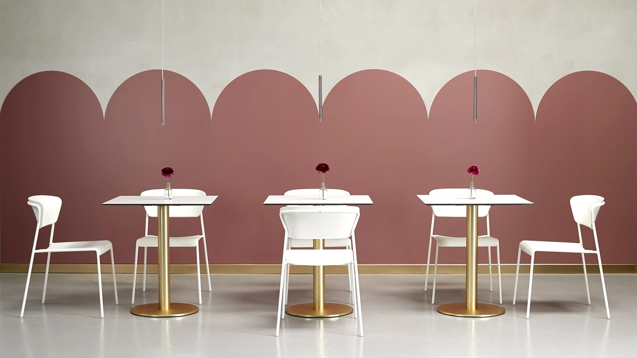 Tavolo Tiffany colonna tonda di Scab Design