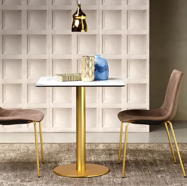 Tavolo Tiffany Tonda in metallo di Scab Design
