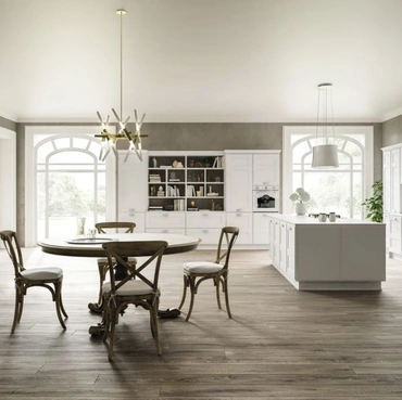 Cucina Classica Canova comp 02 in Laccato Bianco di Lyons Cucine