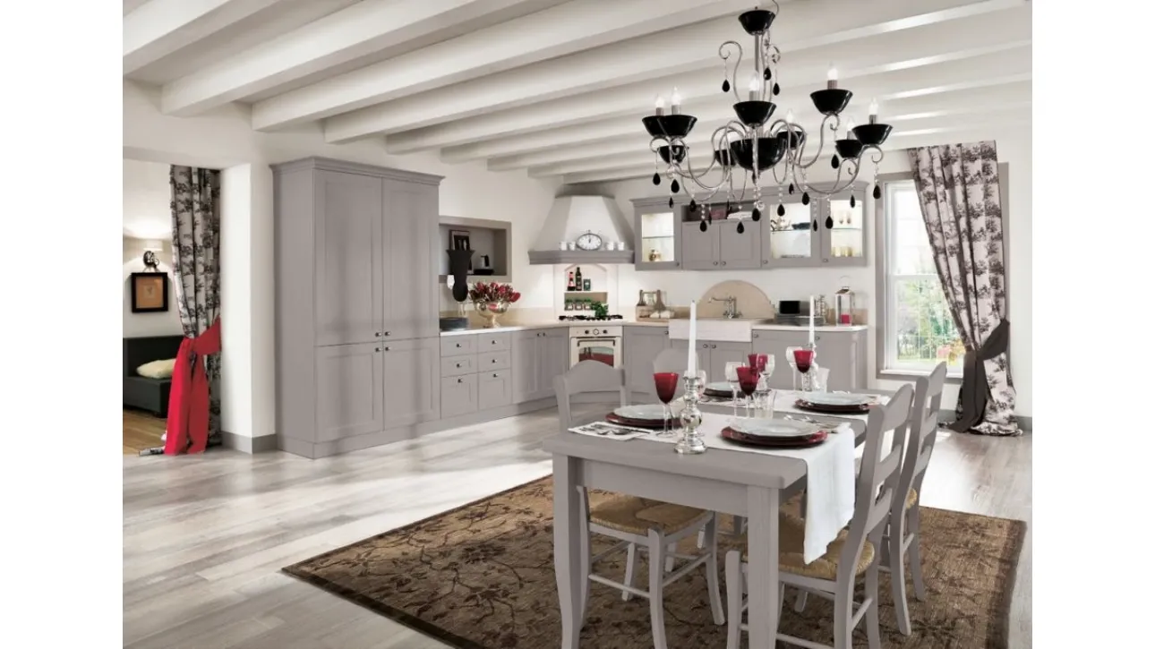 Cucina Classica Martina comp 04 in Grigio poro aperto di Lyons Cucine