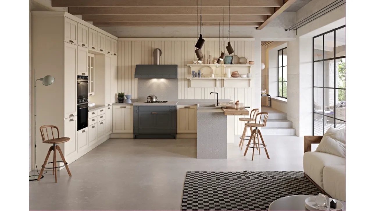 Cucina classica ad angolo Oficina in legno di Di Iorio