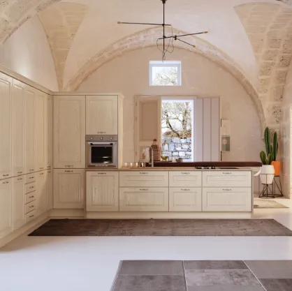Cucina classica in linea Opera in legno di Di Iorio