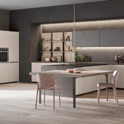 Cucina Design con penisola Alexia Ardesia di Zecchinon Cucine