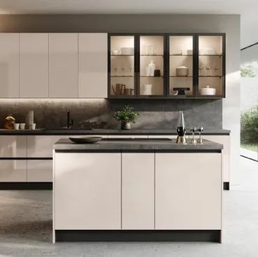 Cucina Design con isola Cloè Cashmere di Zecchinon Cucine