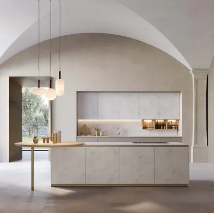 Cucina Design con isola T70 MDI di Zecchinon Cucine