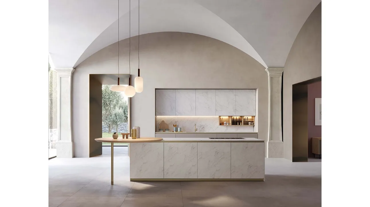 Cucina Design con isola T70 MDI di Zecchinon Cucine