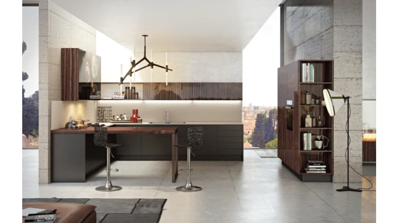 Cucina Moderna in legno Brezza di Di Iorio