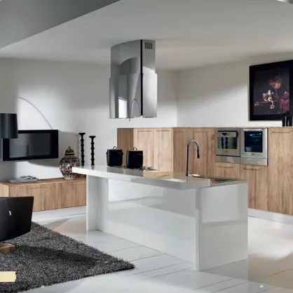 Cucina Moderna con isola Brezza composizione 05 di Di Iorio