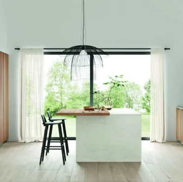 Cucina Moderna Energy comp 01 in Noce Caldo di Lyons Cucine