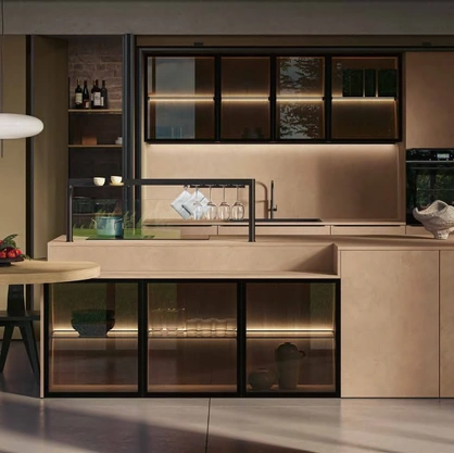 Cucina Moderna con isola MK09 di Gentili Cucine
