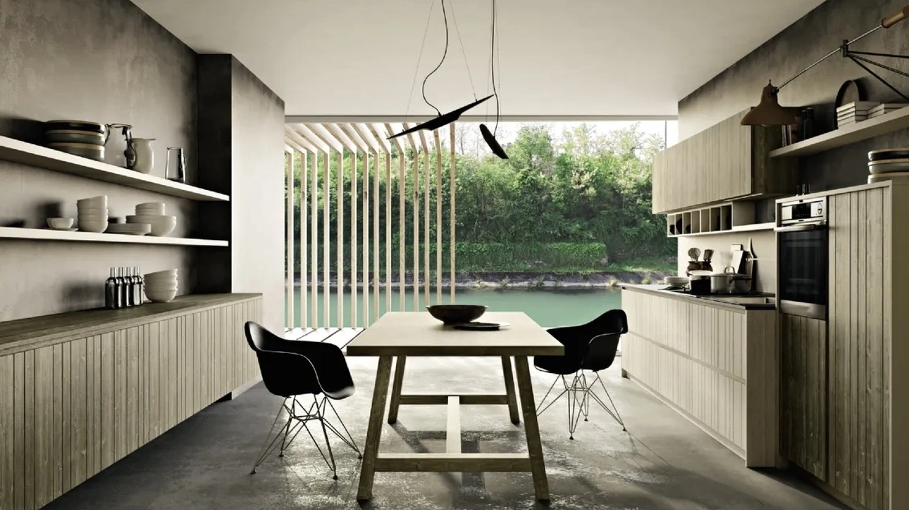 Cucina Moderna lineare New Step 01 di Fratelli Mirandola