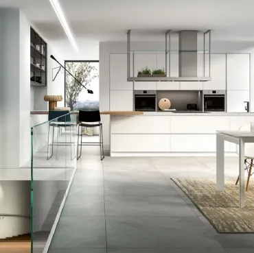 Cucina Moderna Sigma comp 10 in Bianco Opaco di Lyons Cucine