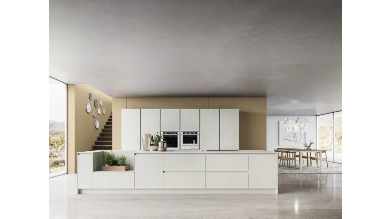 Cucina Moderna Urban comp 02 in Biomalta Ghiaccio di Lyons Cucine