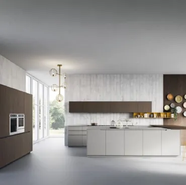Cucina Moderna Urban comp 04 in Biomalta Grigio di Lyons Cucine