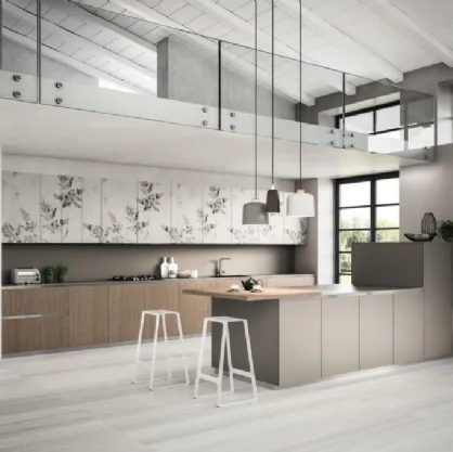 Cucina Moderna Urban comp 12 in Rovere Tabacco di Lyons Cucine