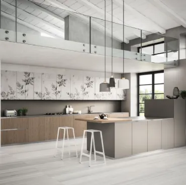 Cucina Moderna Urban comp 12 in Rovere Tabacco di Lyons Cucine