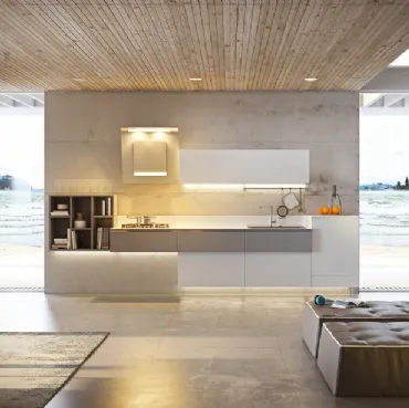Cucina Moderna Volee in laccato opaco di Di Iorio